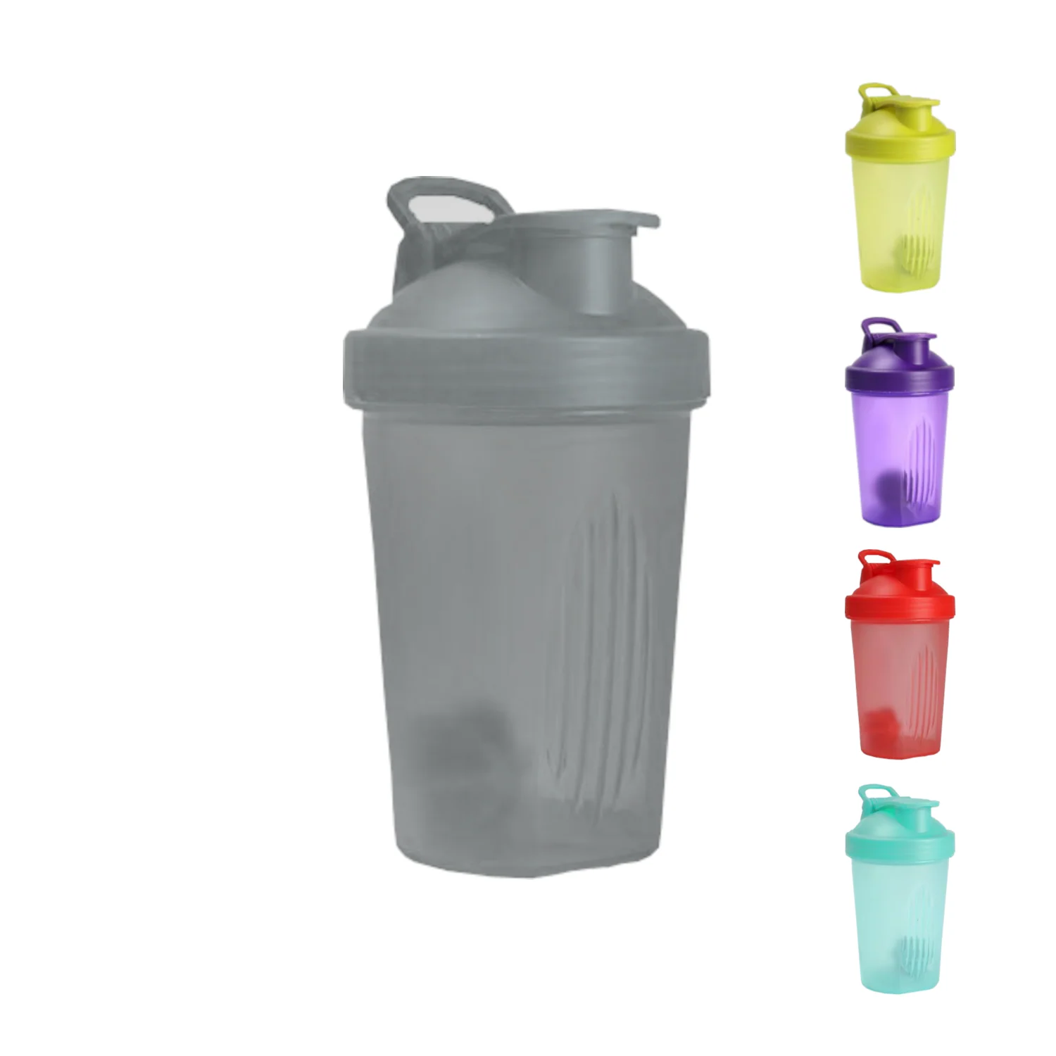 Home Universal® Botella Shaker 400ml con Mixball – Agitadora para Proteínas en Polvo, Sin Fugas, Plástico Resistente con Tapa, Ideal para Fitness, Gimnasio y Deportes - Imagen 5