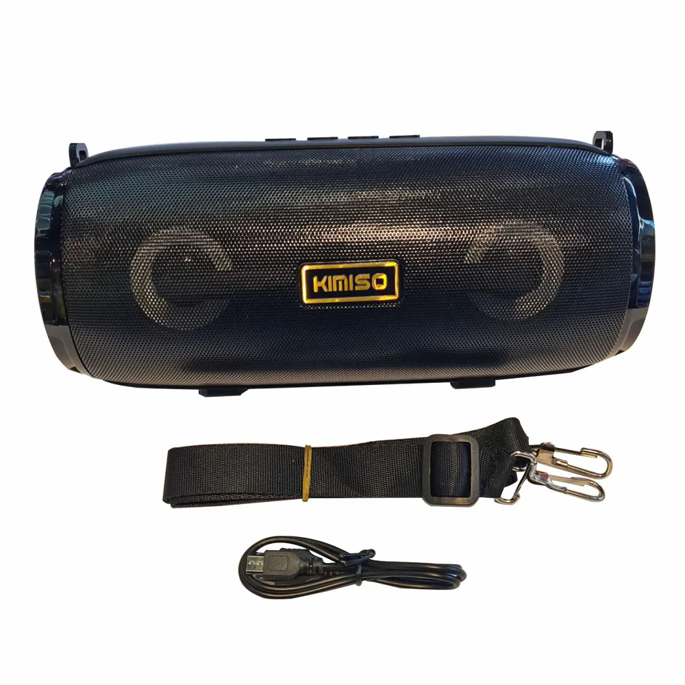 Kimiso KM-201 Altavoz portátil Bluetooth, Altavoz con luz nocturna LED, con Radio FM, puertos para tarjeta TF/AUX/Pen-drive, Altavoz Portátil Estéreo - Imagen 7