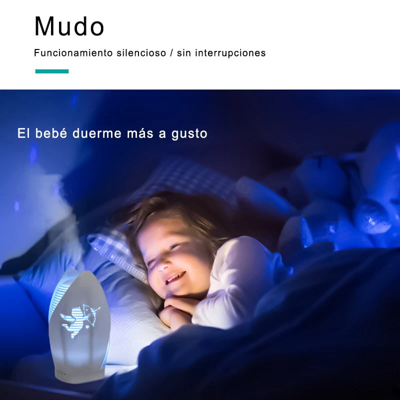 Humidificador Aromaterapia para Casa de 120 ML, Purificador de aire con control remoto, Luces LED de 7 colores para SPA Yoga etc - Imagen 2