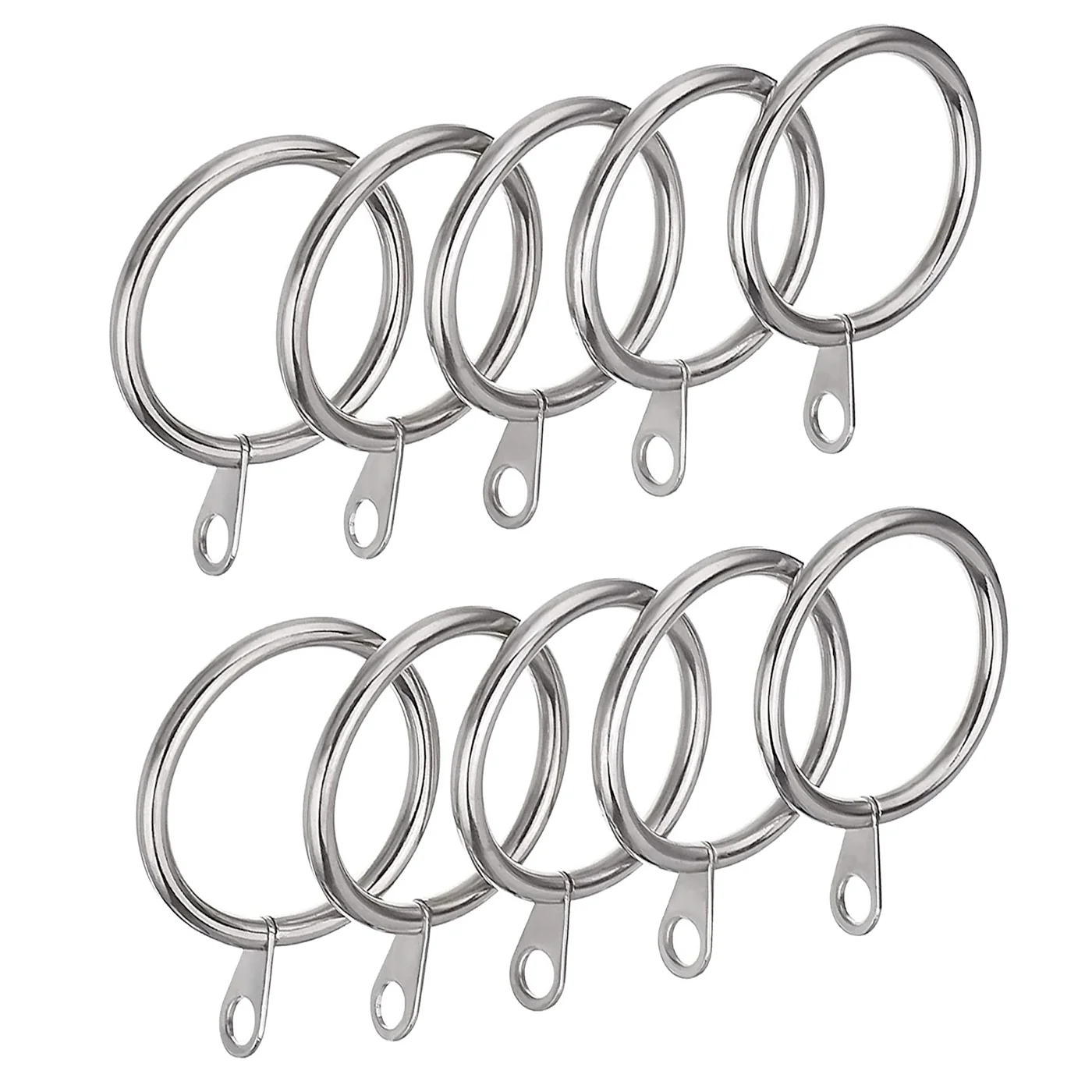 Anillas de Cortina de Metal de 32mm Diámetro Interno- Plata