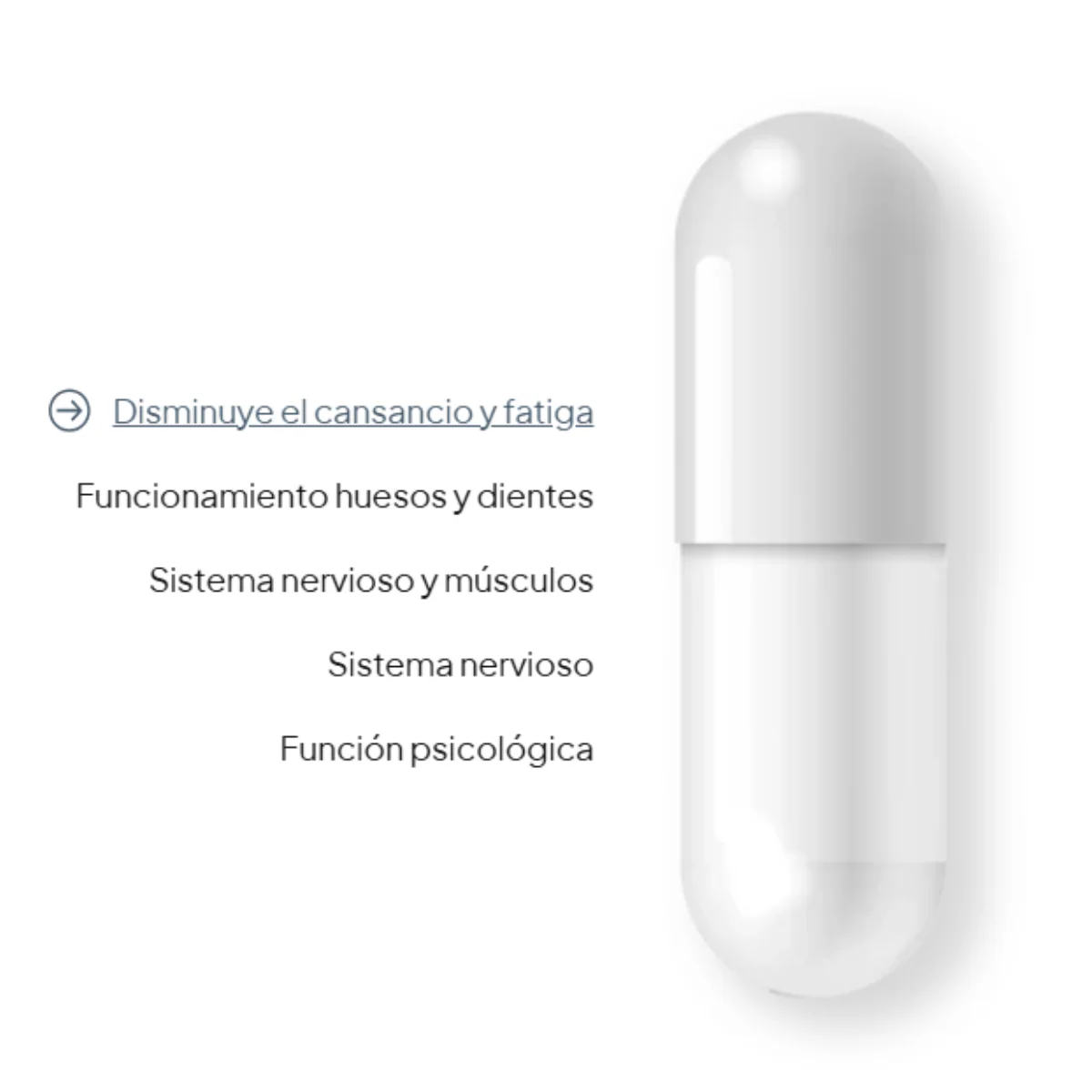 - IVB Magnesio Total. Salud muscular, psicológica, ósea y síntesis proteica normal, 180 caps. - Imagen 5