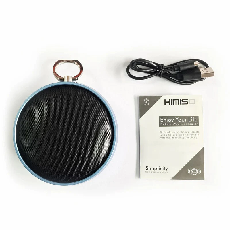 Altavoz Bluetooth KMS-602, Mini Altavoz De Bolsillo, Con Soporte De Anillo, Para Casa/Oficina/Al Aire Libre,Tarjeta TF,Radio FM - Imagen 6
