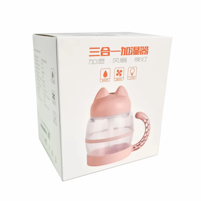 Humidificador 200 ml Con Forma De Gato, Con Luz Nocturna LED, Difusor Aromaterapia, Conexión De USB, Para Oficina/Hogar - Imagen 7