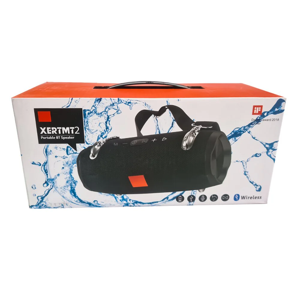 Altavoz inalámbrico portátil con Bluetooth, radio FM, TF y AUX de reproducción con sonido de alta fidelidad, A prueba de salpicaduras - Imagen 7