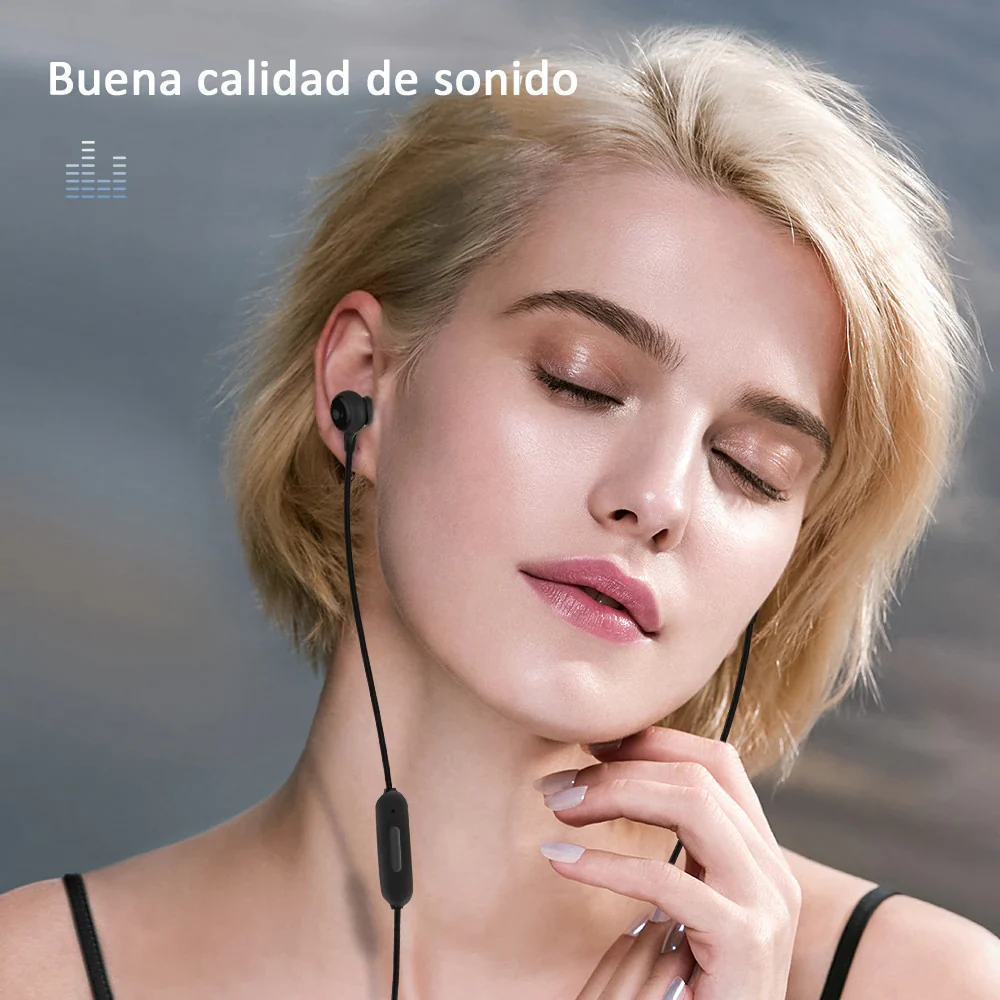 Auriculares in-Ear Remax RM510 con cable de 3,5mm micrófono super Bass y control de volumen, audífonos internos con aislamiento de ruido - Imagen 6