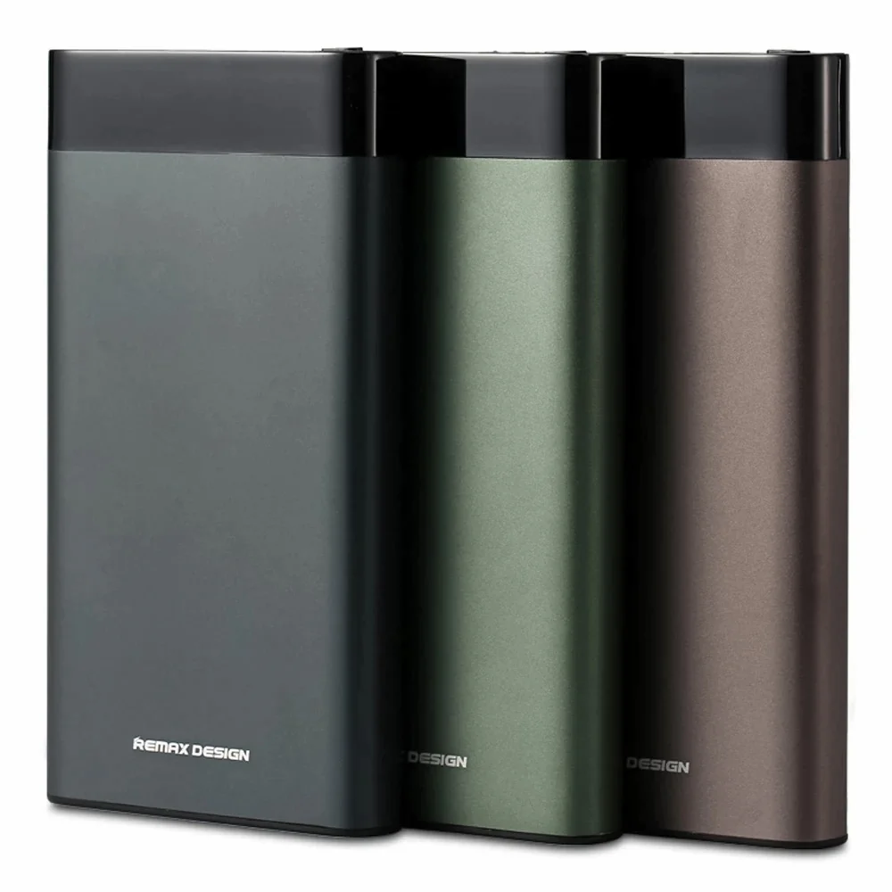 Power bank REMAX RPP-120 Batería portátil de 10000mAh Batería de Carga con Entrada USB de Micro y Salida USB Dual