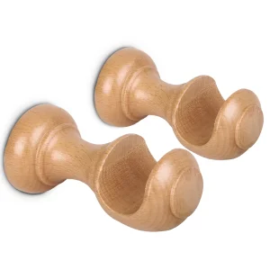 Pack de Dos Soportes para Barra de ø 28 mm- Madera