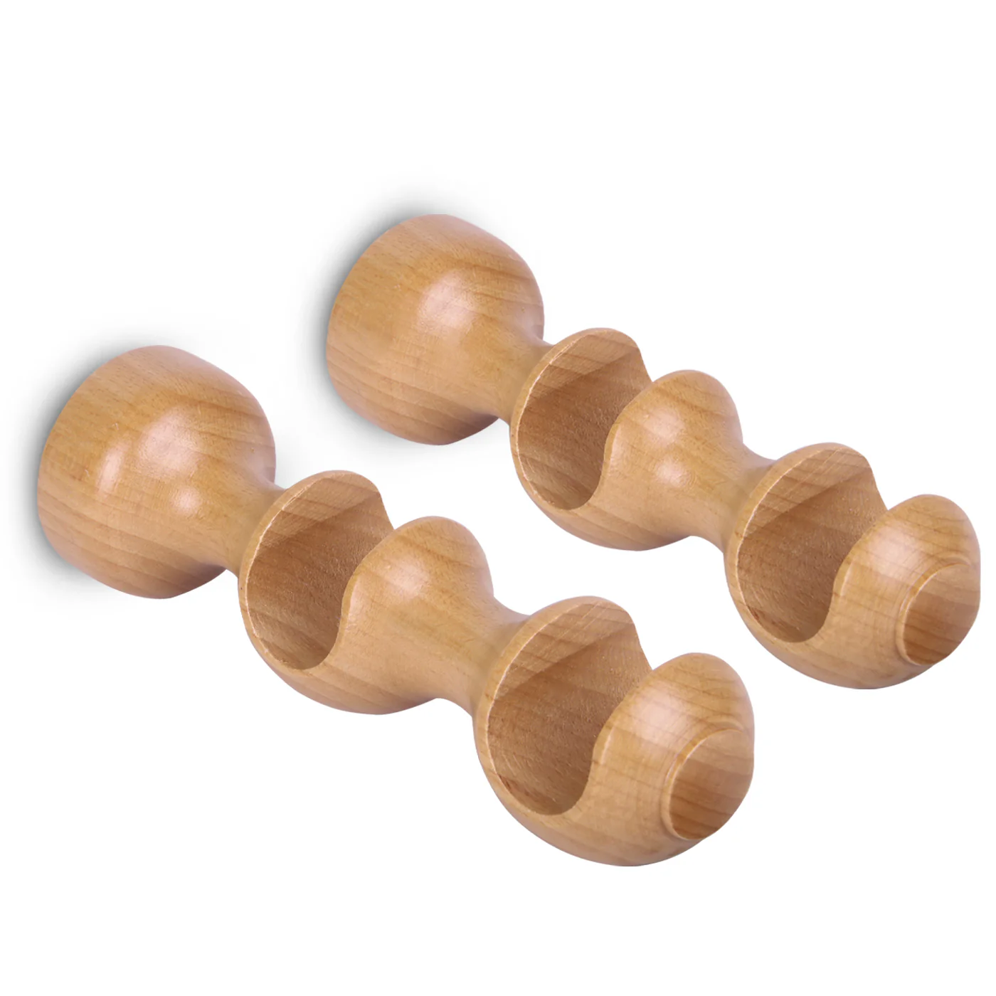 Pack de Dos Soportes de Madera para Barra Doble- Madera