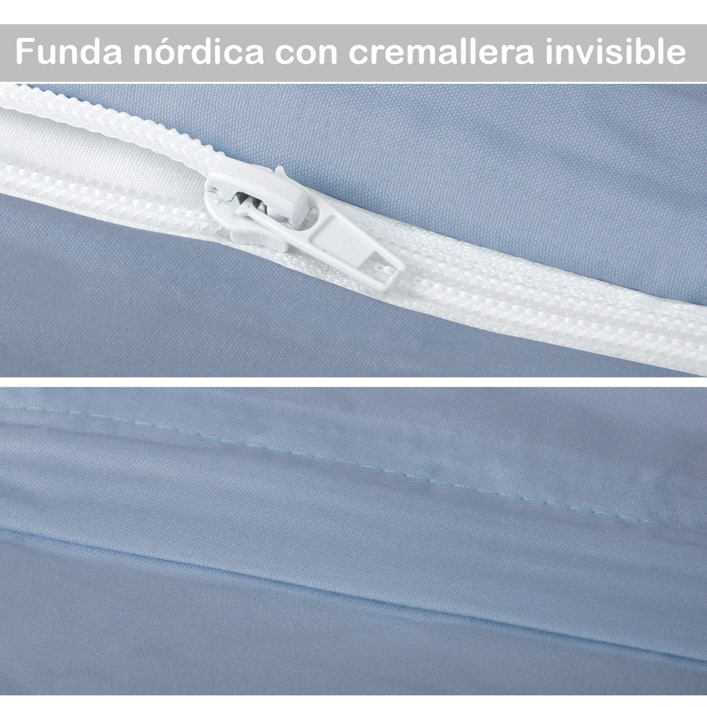 Juego de Funda Nórdica 3 Piezas- Azul - Imagen 3