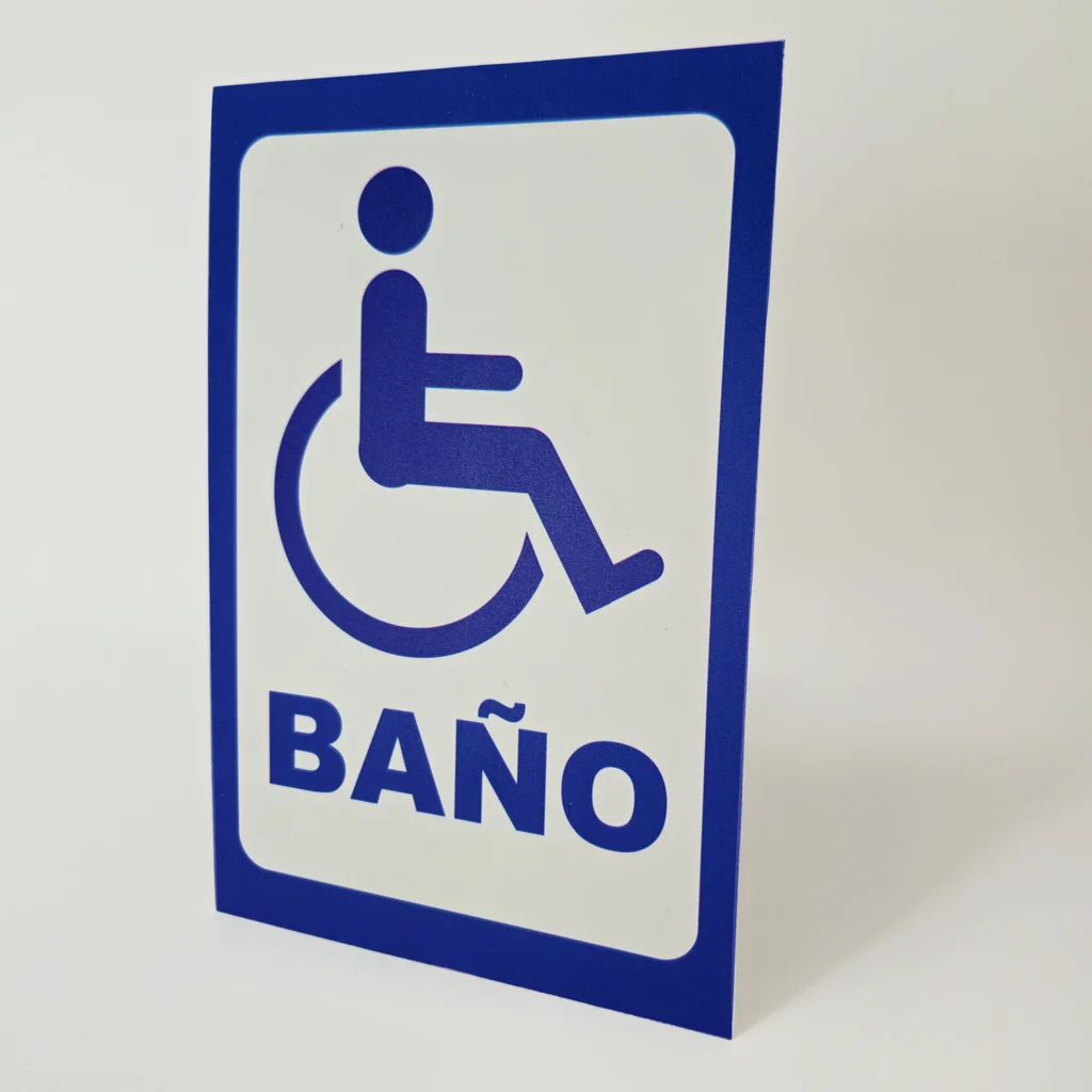 Rótulo baños 18x13cm - Imagen 2