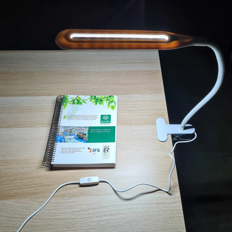 Lámpara de clip Con Pinza De Escritorio LED, Con Potente Iluminación, Brazo Flexible, Conexión De USB-800383 - Imagen 2