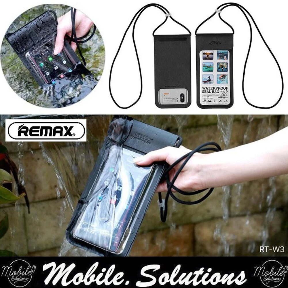 REMAX RT-W3 Bolsa Impermeable para Móvil, Bolsas de Buceo para Móviles de Tamaño Hasta 6.5 Pulgadas, Funda Sumergible con Cuerda - Imagen 2