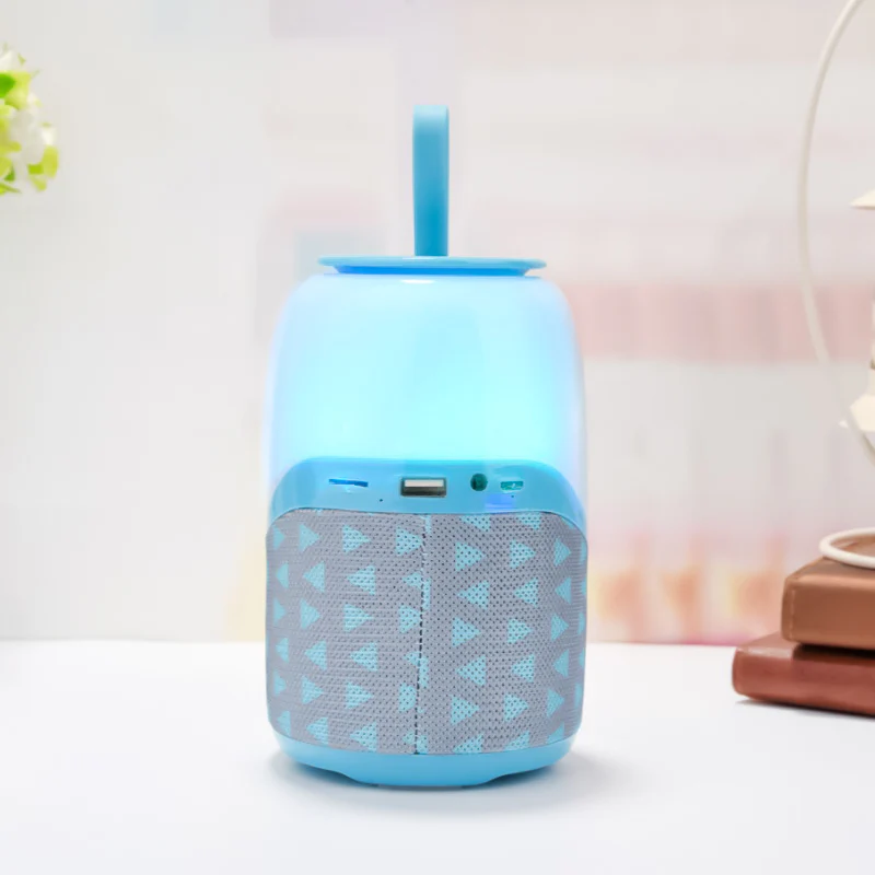 Altavoz TG608 Bluetooth V5.0, con luz nocturna LED multicolor, Altavoz inalámbrico con Graves estéreo, Radio FM tarjeta TF - Imagen 2