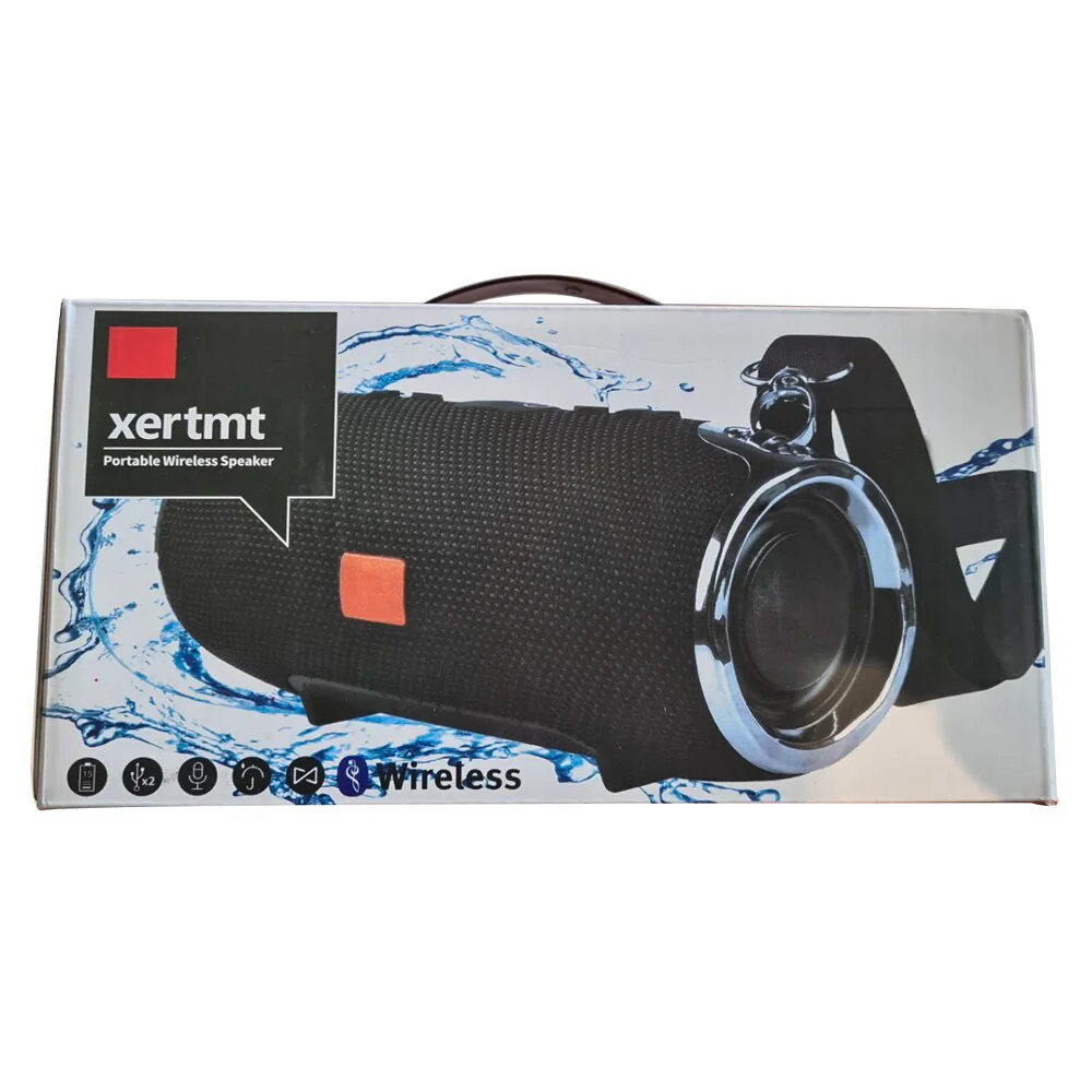 Altavoz inalámbrico portátil con Bluetooth, radio FM, TF y AUX de reproducción con sonido de alta fidelidad - Imagen 2