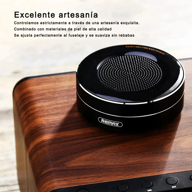 Altavoz Inalámbrico Portátil RB-M13 con BLUETOOTH, con Tarjeta TF y Micrófono HD, Mini altavoz portátil de metal con reproductor de Tarjeta TF - Imagen 2