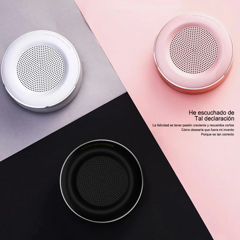 Altavoz Inalámbrico Portátil RB-M13 con BLUETOOTH, con Tarjeta TF y Micrófono HD, Mini altavoz portátil de metal con reproductor de Tarjeta TF - Imagen 4