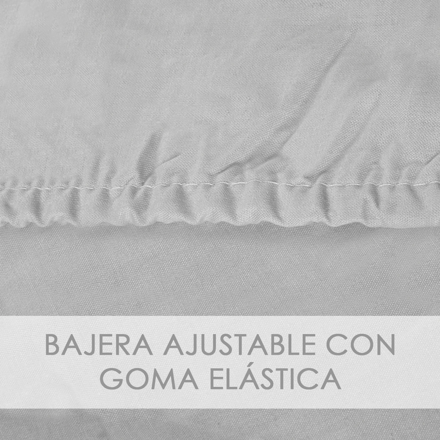 Juego Sábanas de Verano y Entretiempo 50% Algodón y 50% poliéster- Zig Zag Gris - Imagen 5