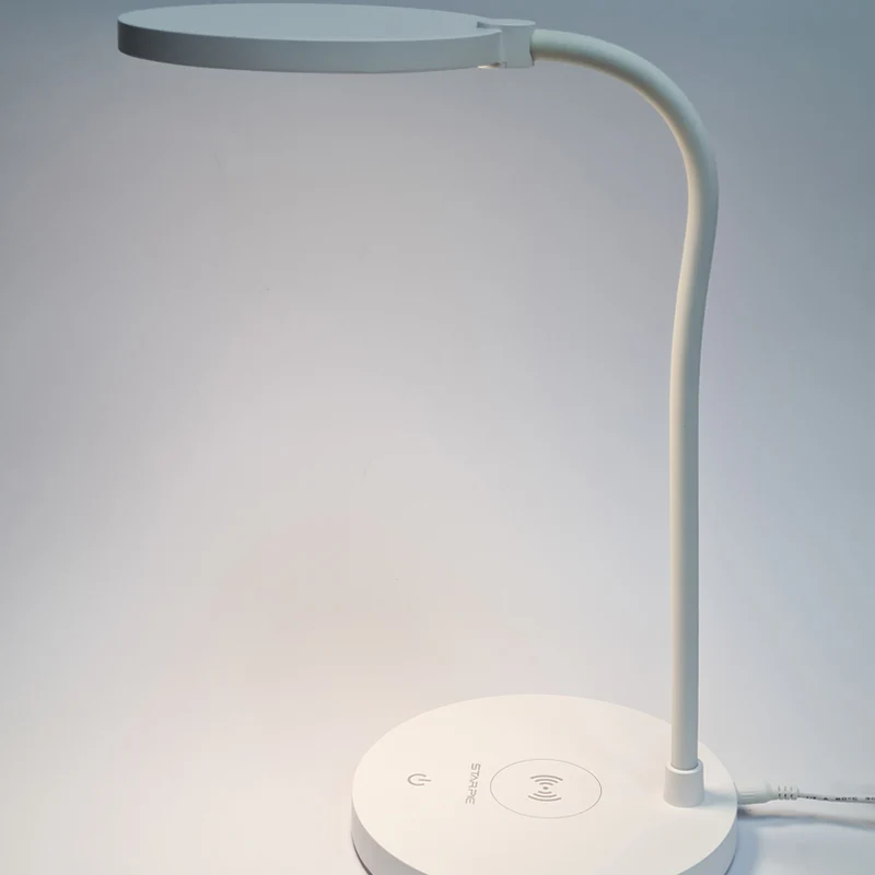 Lámpara De Mesa LED Con Cargador Inalámbrico, Intensidad Ajustable, Con Protección Ocular, Para Escritorio, Flexible-338 - Imagen 4
