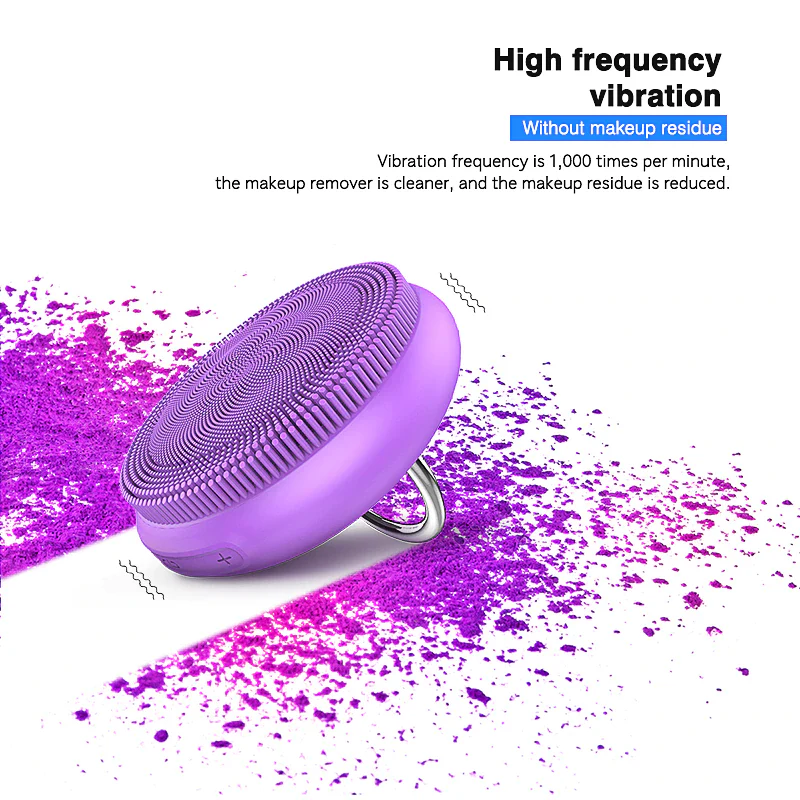 DS-X09 Limpiador Profesional de La cara con Vibración Ultrasónica, Cepillo de Limpieza Facial para Poros de La Piel, Masajeador Facial - Imagen 4