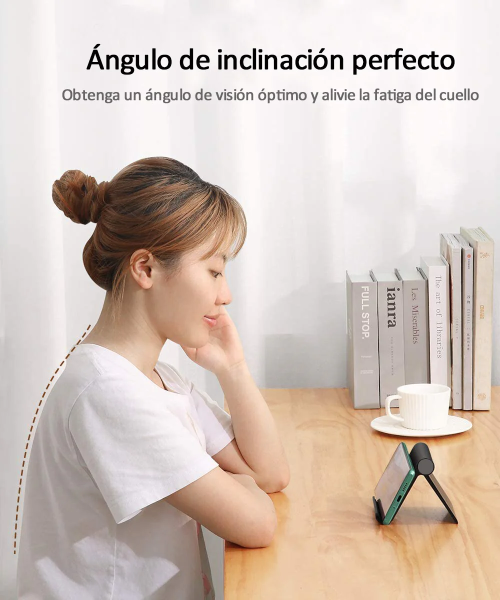 Soporte plegable de escritorio para teléfono inteligente, Soporte móvil Soporte para tableta para escritorio phone holder - Imagen 4