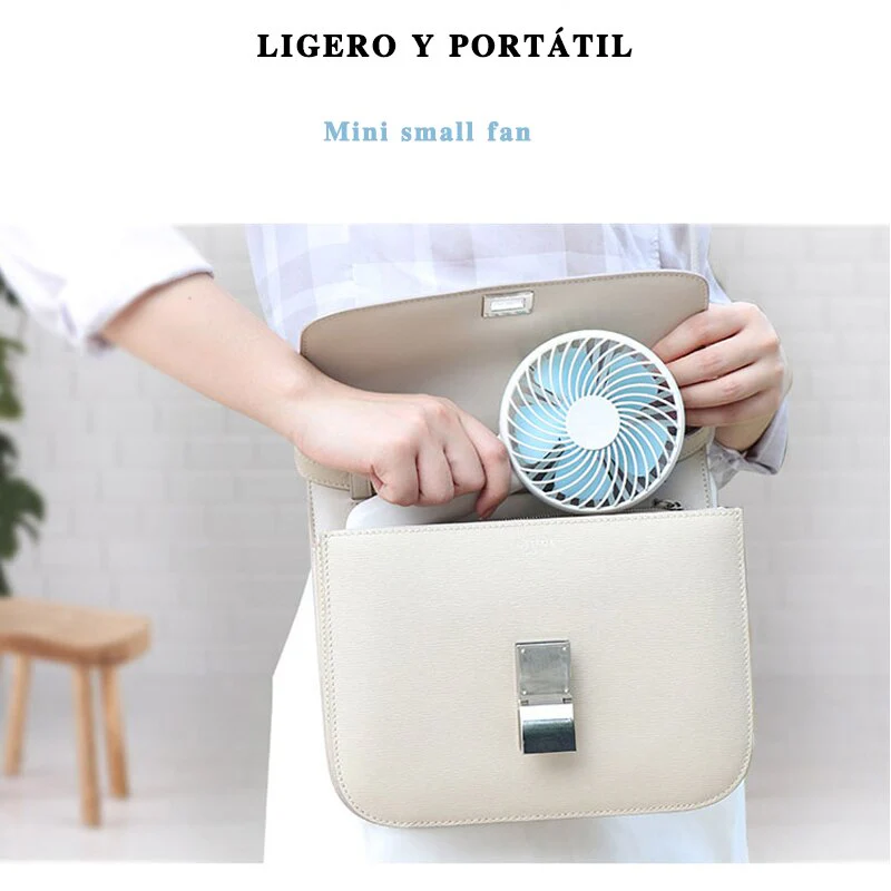 Remax RT-EM17 Mini Ventilador Batería Recargable, Silencioso Para El Hogar/Escritorio, Portátil, Carga Inalámbrica - Imagen 5