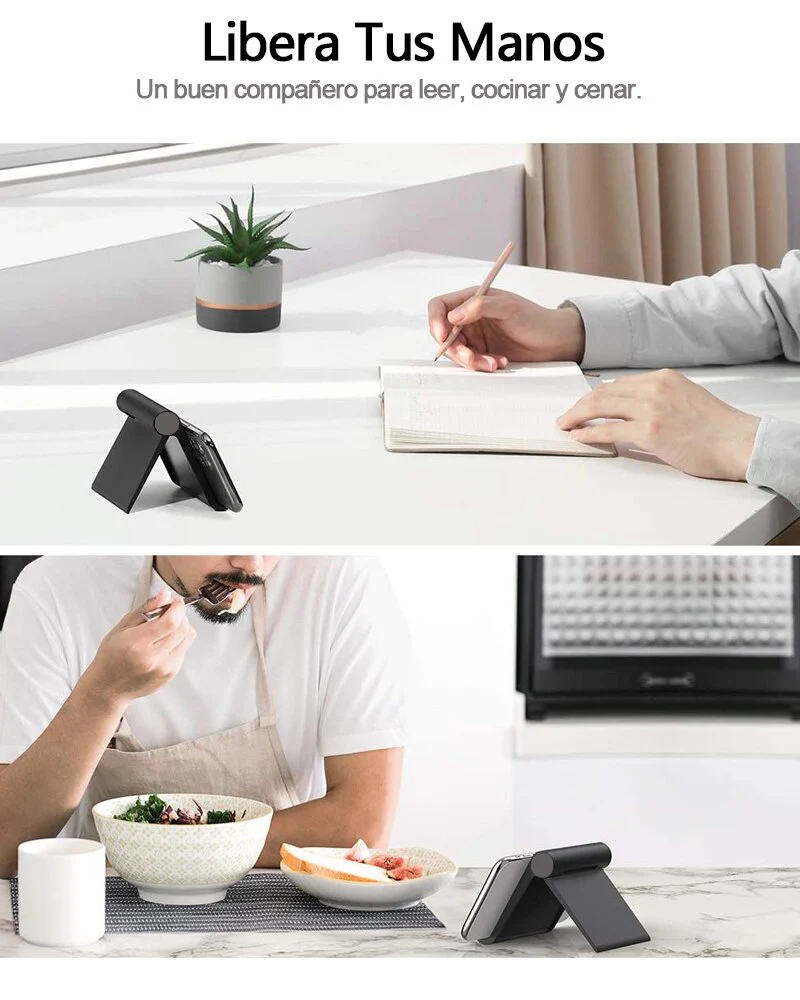 Soporte plegable de escritorio para teléfono inteligente, Soporte móvil Soporte para tableta para escritorio phone holder - Imagen 6