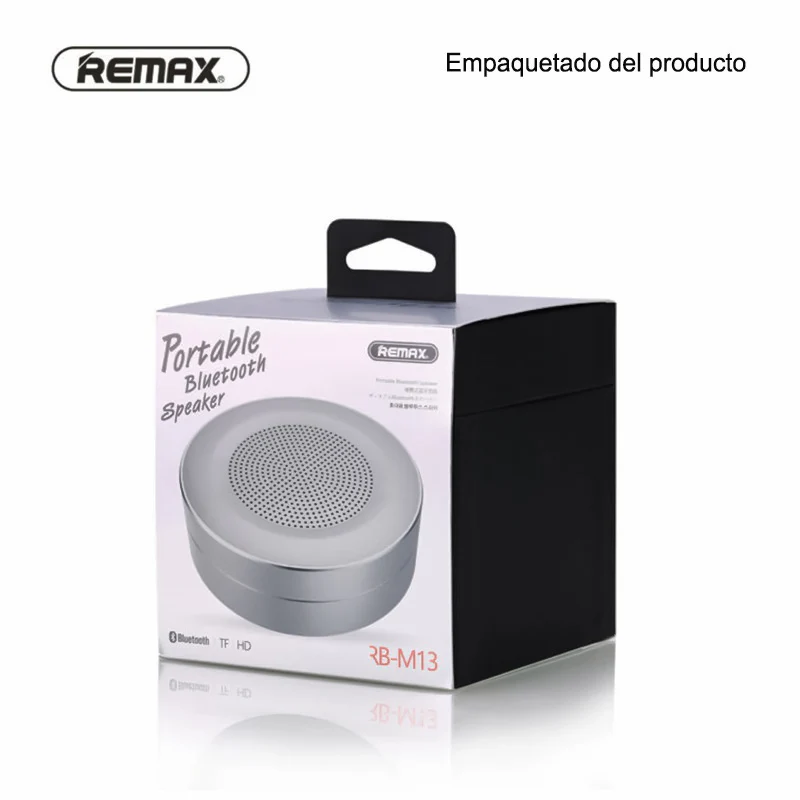 Altavoz Inalámbrico Portátil RB-M13 con BLUETOOTH, con Tarjeta TF y Micrófono HD, Mini altavoz portátil de metal con reproductor de Tarjeta TF - Imagen 6