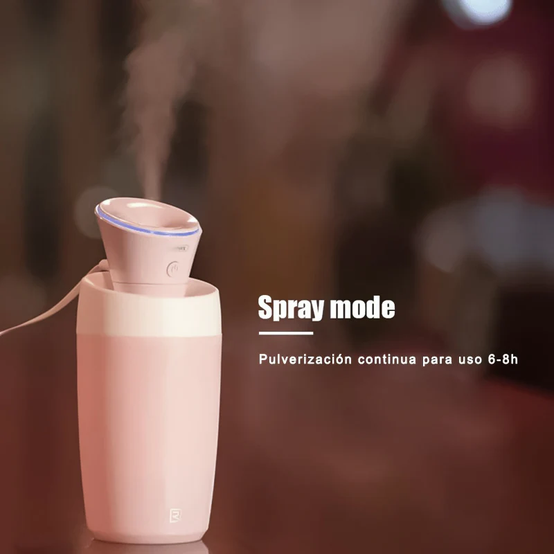 REMAX Humidificador Con Luz LED, Difusor Aromaterapia, Humidificador Ultrasónico, Conexión De USB, Para Viaje/Oficina/Hogar/Coche - Imagen 3