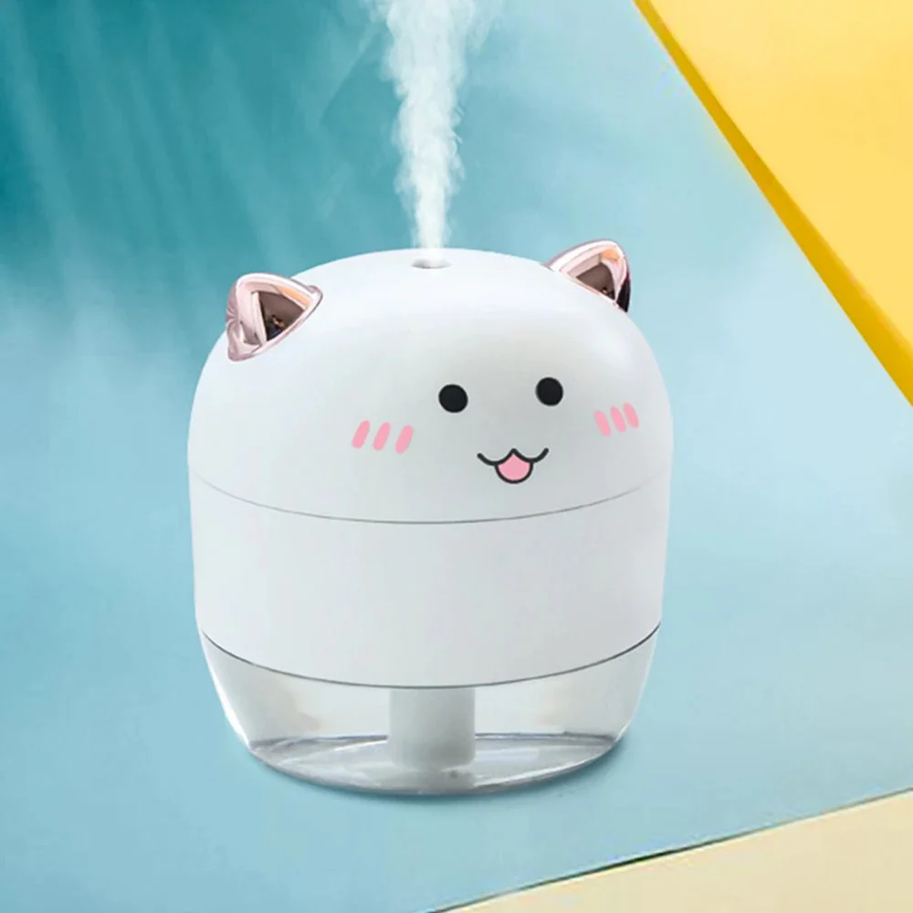 Humidificador con luz LED ultrasónico del ángel/demonio, Humidificador aromaterapia para casa de 200ML, purificador de aire - Imagen 3