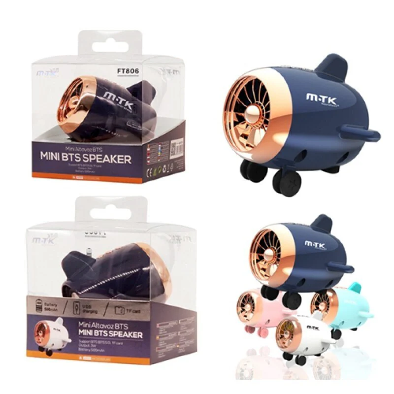 Altavoz Bluetooth FT806, Mini Altavoz Portátil, Con Forma De Avión, Para Casa/Oficina/Al Aire Libre, TF, Mano Libre - Imagen 2