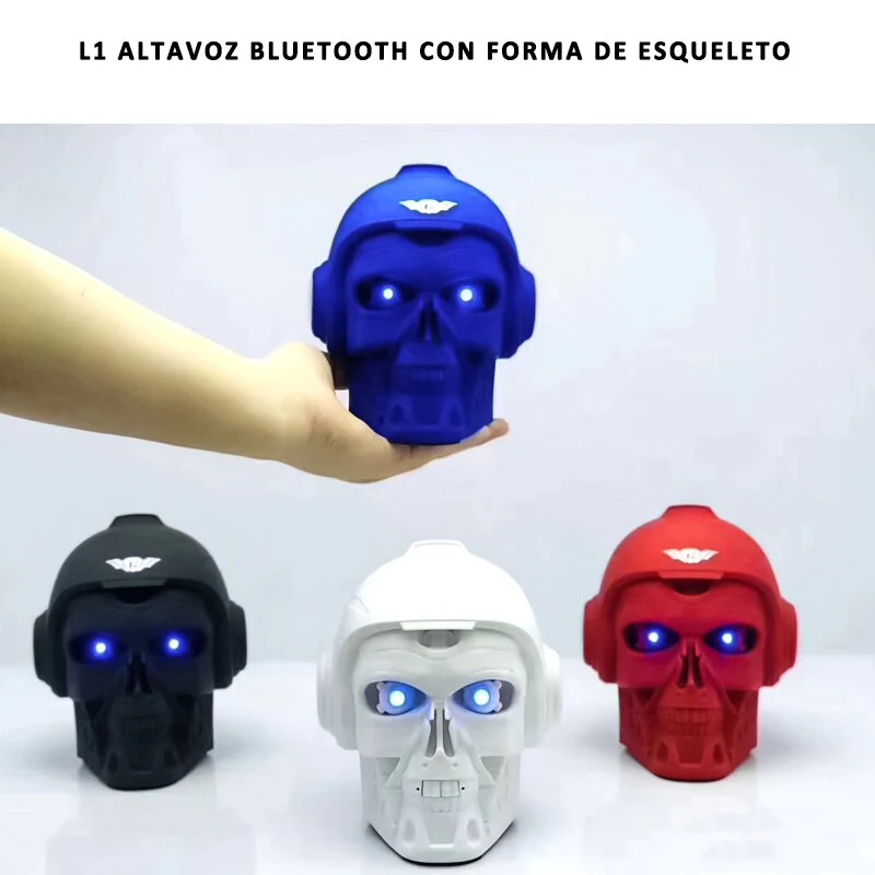 Altavoz Bluetooth L1 Con Forma De Esqueleto, Para Casa/Oficina/Al Aire Libre, Altavoz Con Radio, USB, TF, Mano libre - Imagen 3