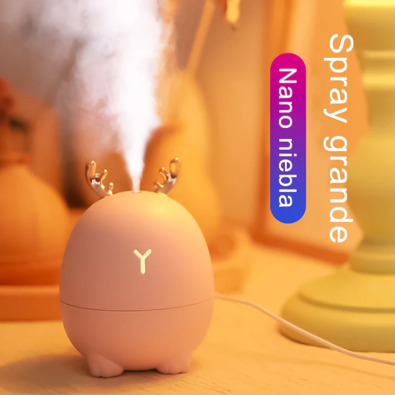 Mini Humidificador Difusor de Aceites Esenciales, Humidificador aromaterapia para casa 320ml Humidificador ultrasónico con USB - Imagen 4