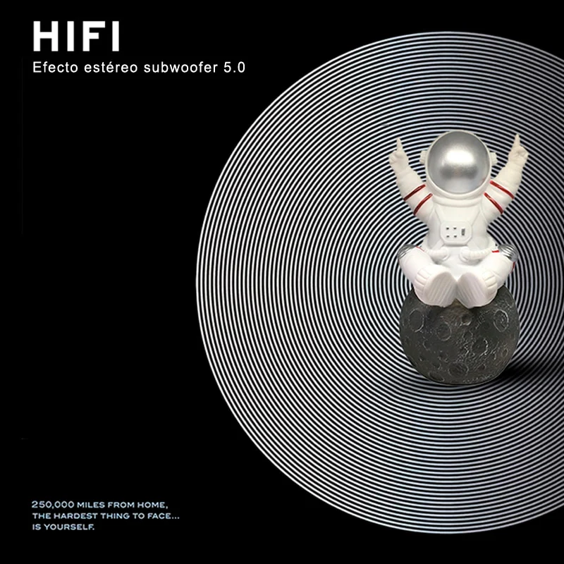 Altavoz Bluetooth Y-388 Inalámbrico Cute Astronaut con Radio FM, para Viaje/Hogar/Oficina, el Altavoz también puede ser un Reproductor de Música con USB/tarjeta TF - Imagen 5