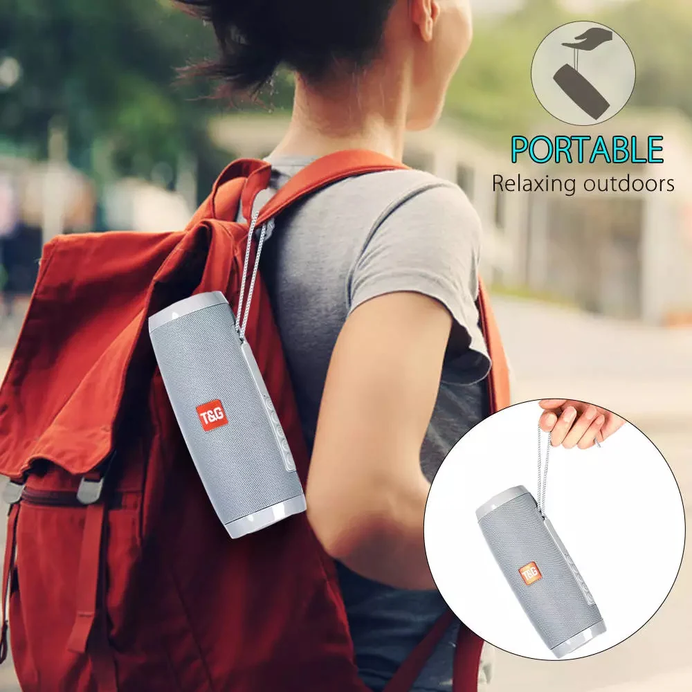 TG-157 Altavoz Bluetooth Portátil con Luz, Recargable USB Altavoces Bluetooth Potentes apoya Tarjeta TF/Pen-drive Altavoz Estéreo - Imagen 4