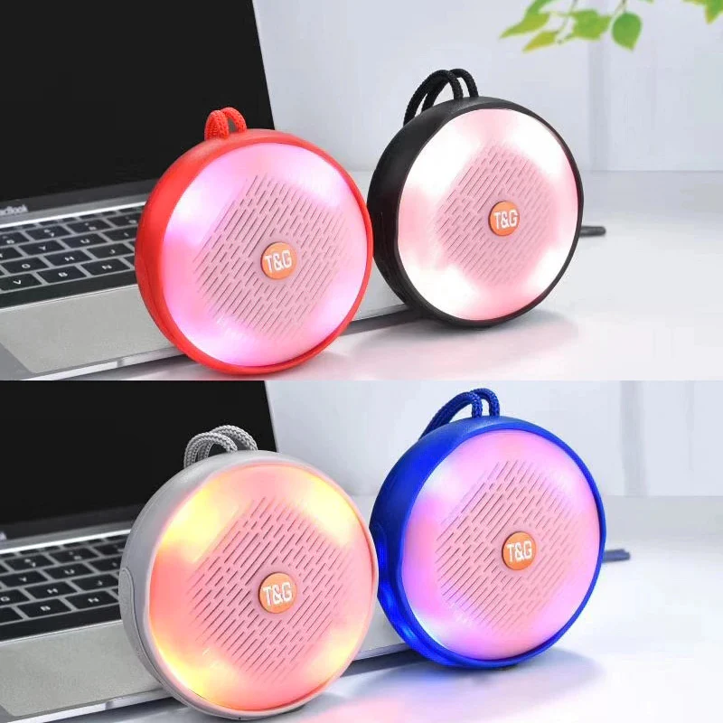 Altavoz bluetooth HIFI portátil, altavoces bluetooth potentes, mini altavoz bluetooth con Radio FM, luz LED, puerto de tarjeta TF - Imagen 4