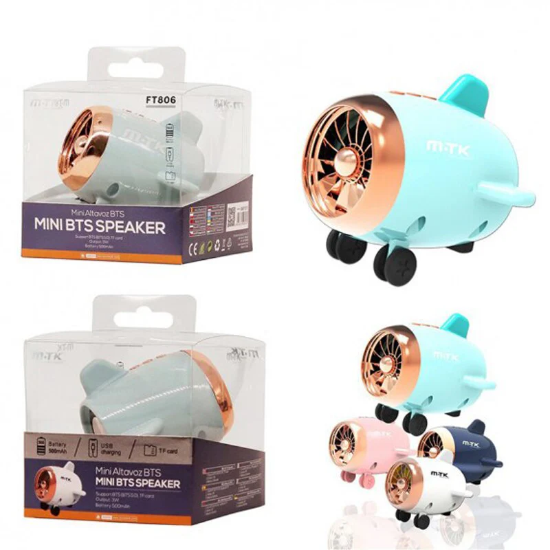 Altavoz Bluetooth FT806, Mini Altavoz Portátil, Con Forma De Avión, Para Casa/Oficina/Al Aire Libre, TF, Mano Libre - Imagen 4