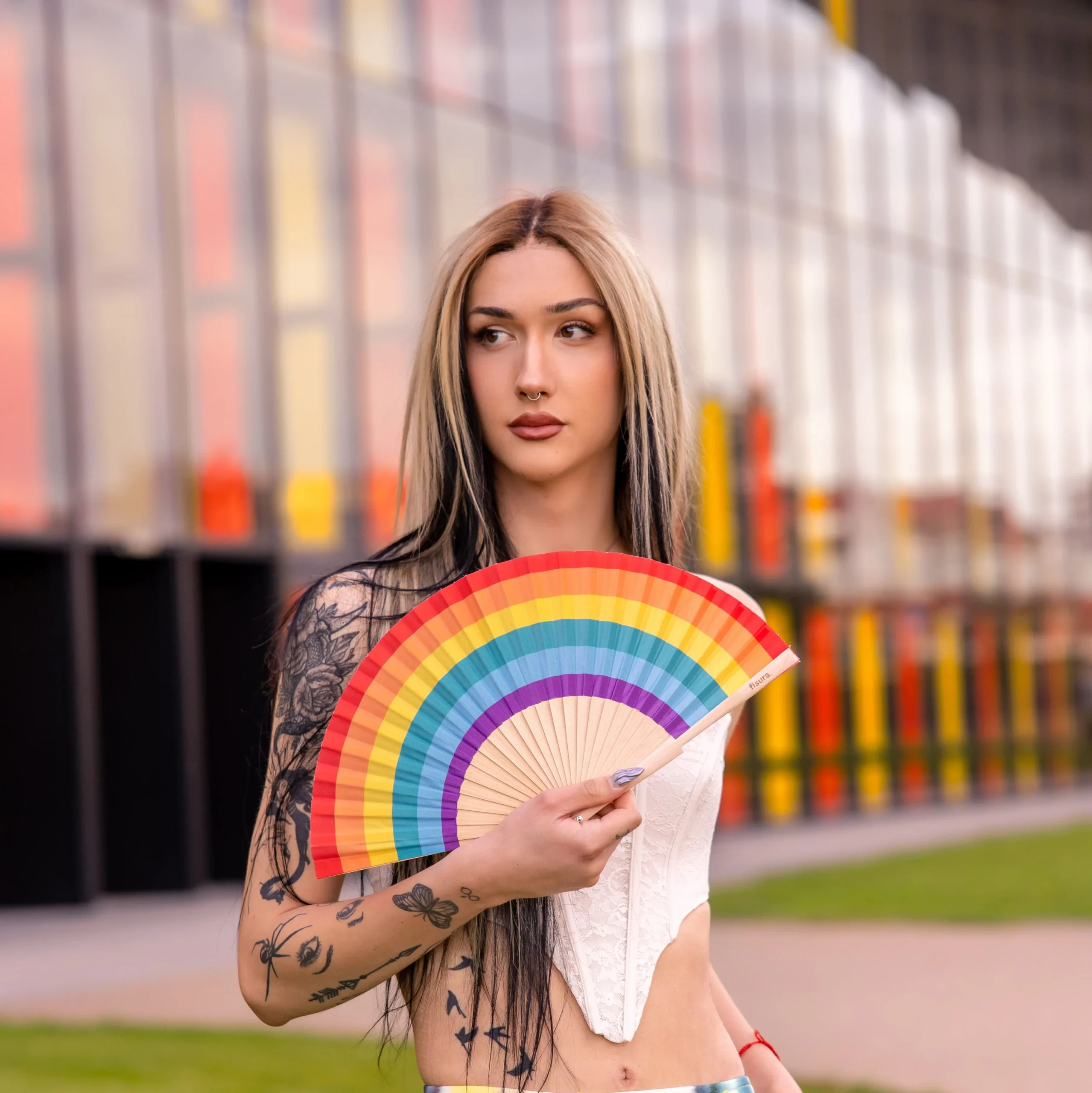 Abanico "Arcoiris" - Imagen 4