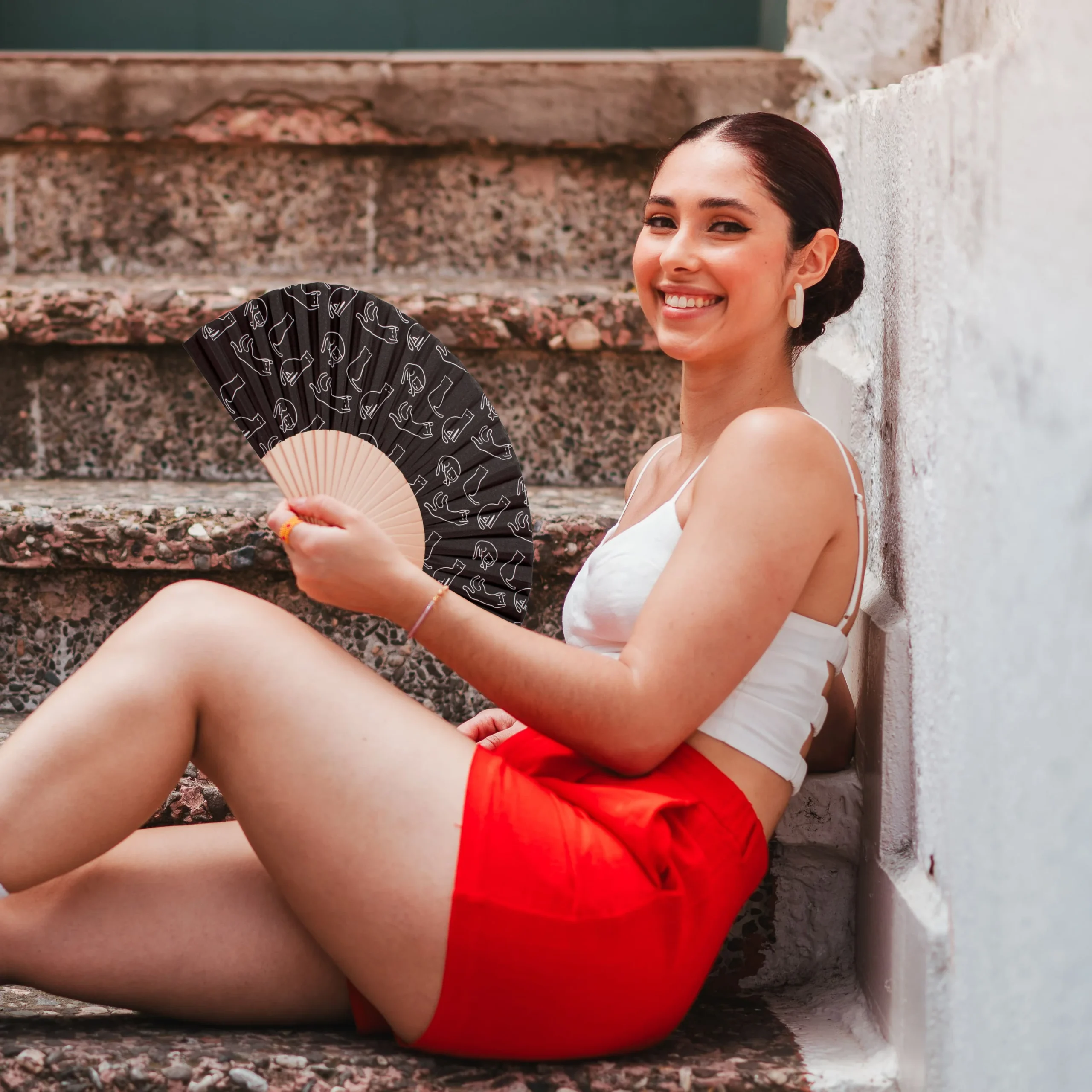 Abanico "Gatos" - Imagen 3