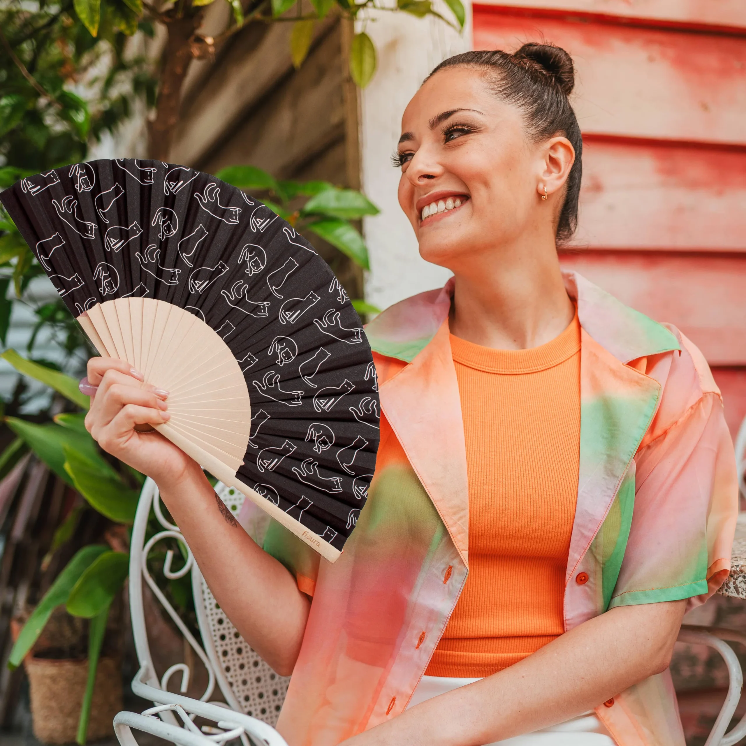 Abanico "Gatos" - Imagen 4