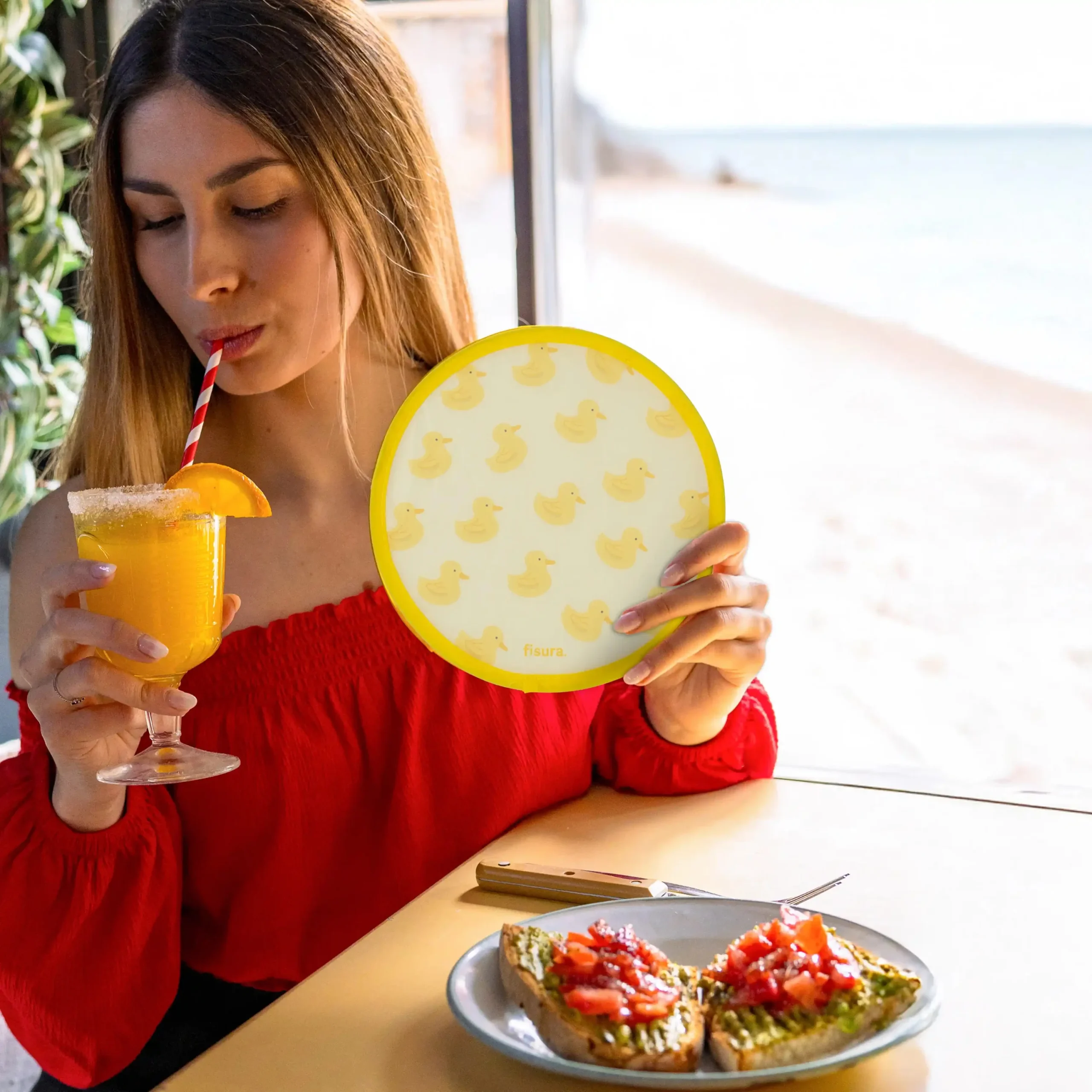 Abanico plegable “Patos” - Imagen 3