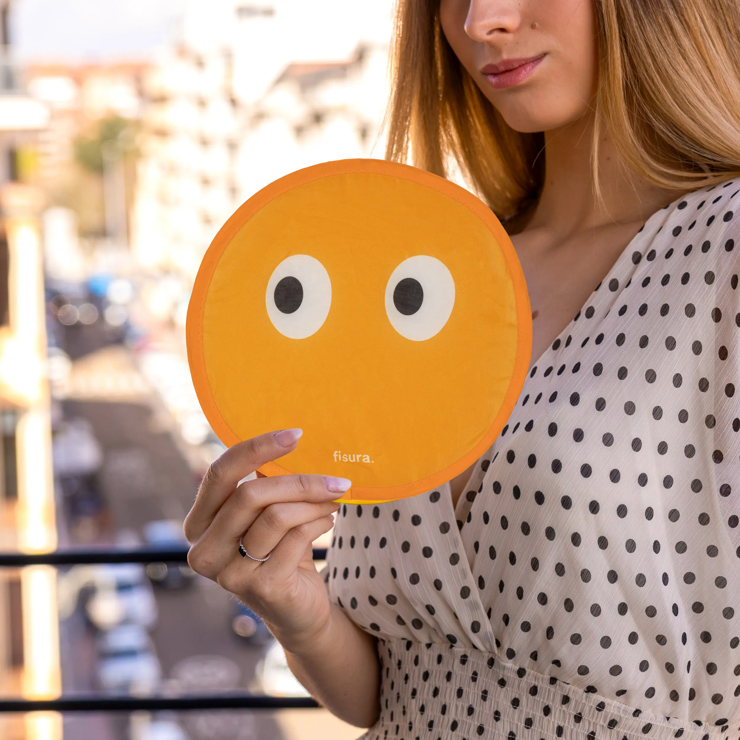 Abanico plegable “Ojos” 5 unidades - Imagen 3