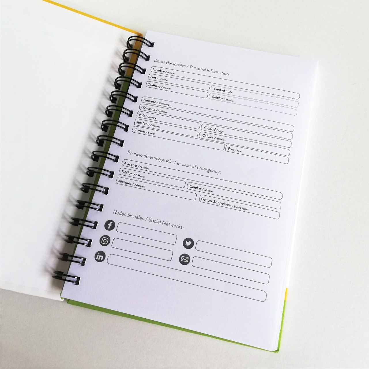 Agenda/Cuaderno Personalizado Tamaño 8×10″ - Imagen 2
