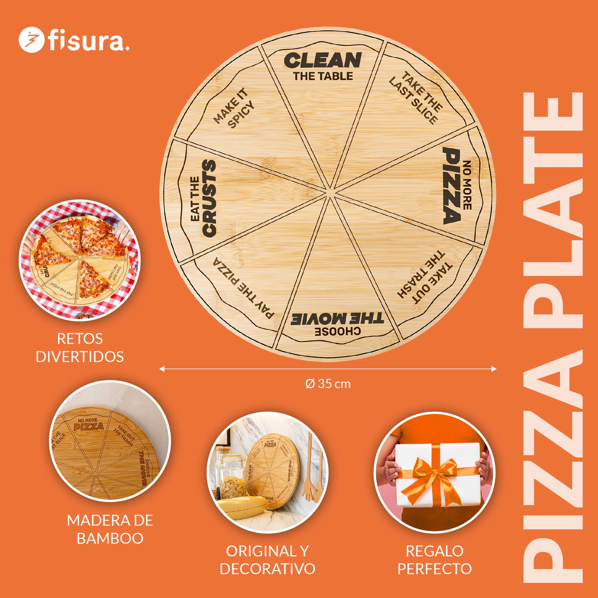 Plato pizza - Imagen 2