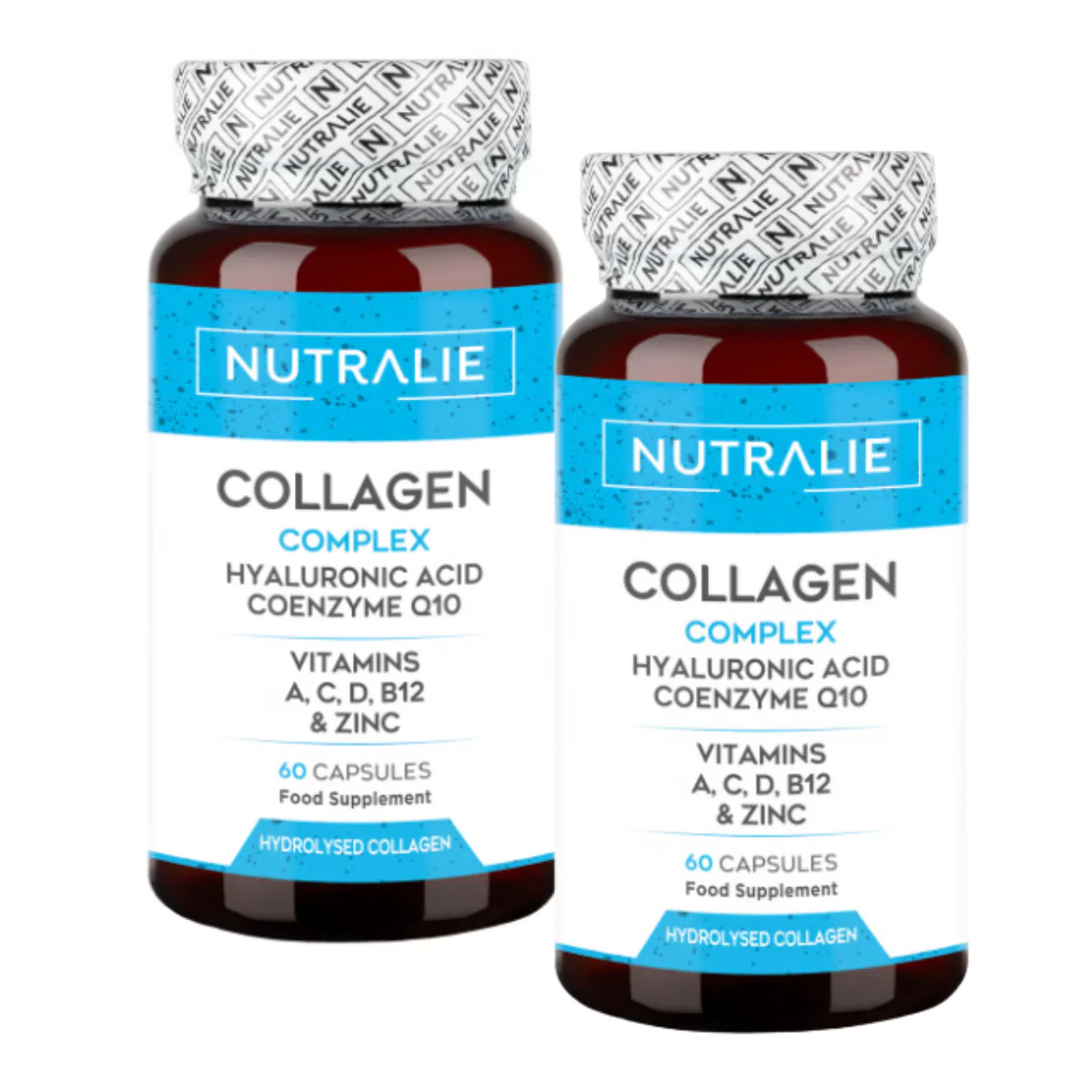 - NUTRALIE COLLAGEN COMPLEX + ÁCIDO HIALURÓNICO + COENZINA Q10. 60 caps. Pack 2 🚚ENVÍO GRATUITO🚚