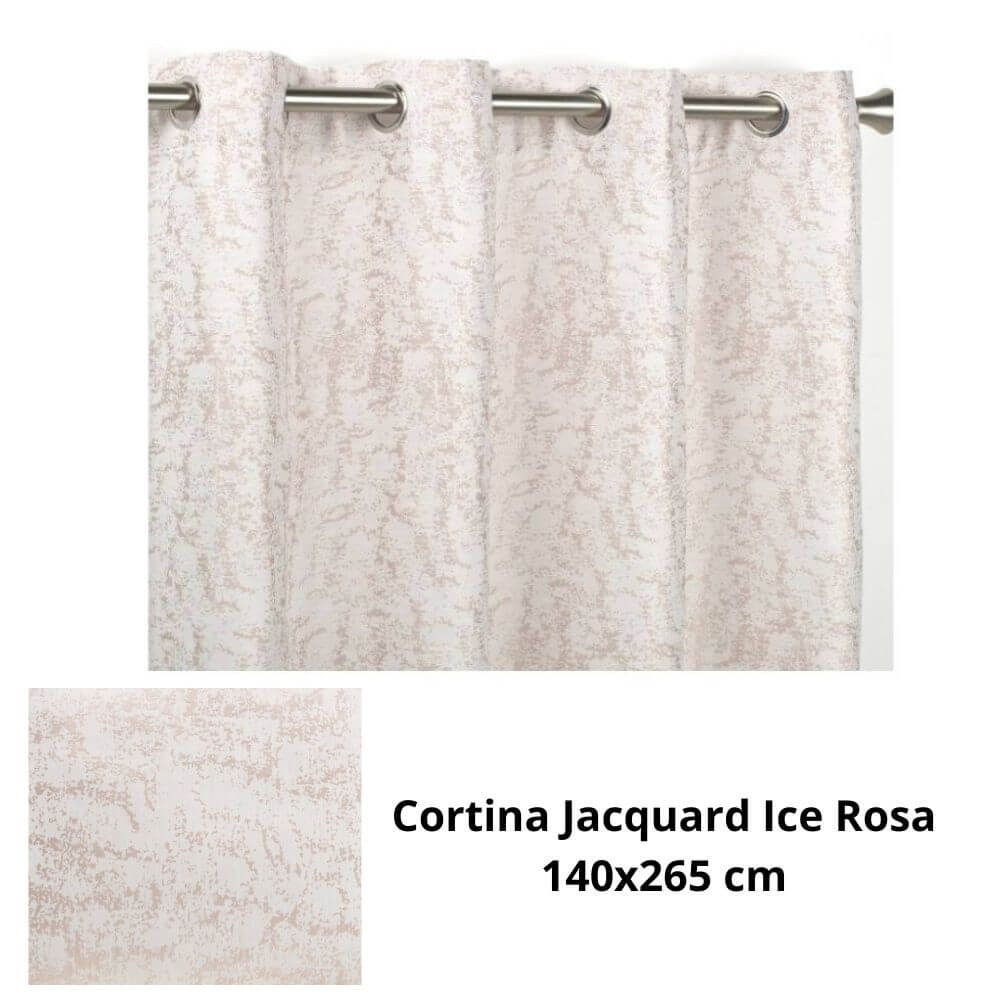 CD-5314 Cortina «Ice» Rosa 140×265 cm