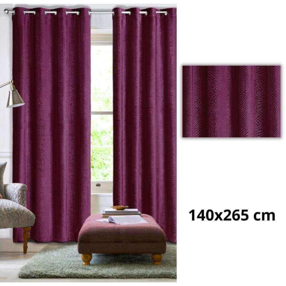 Cortina de Terciopelo Animal Print de Sotileza CD-5222 de 140×265 cm