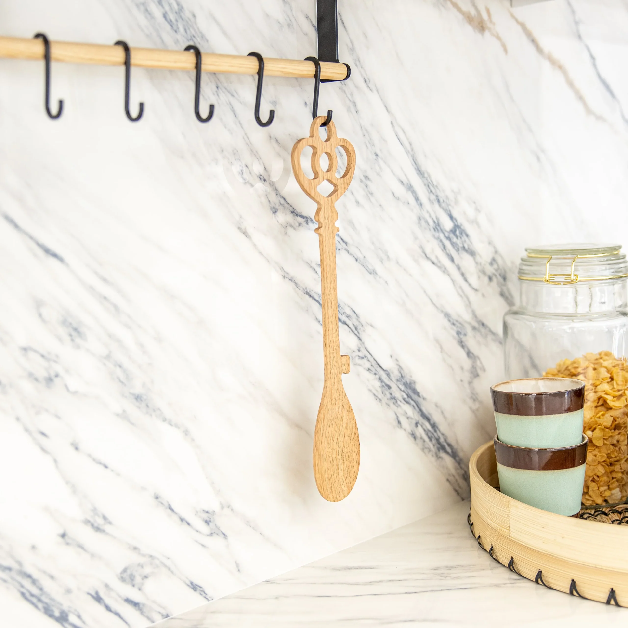 Cucharas de madera “llave castillo” (pack de 2) - Imagen 5