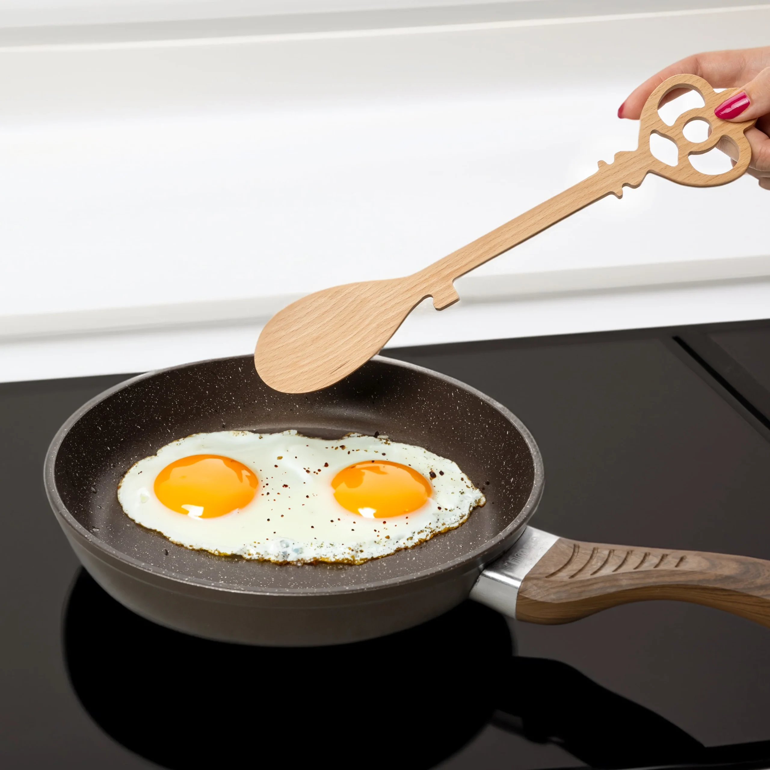 Cucharas de madera “llave castillo” (pack de 2) - Imagen 4