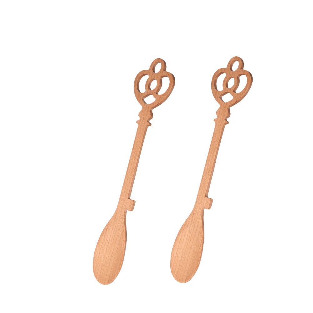 Cucharas de madera “llave castillo” (pack de 2)