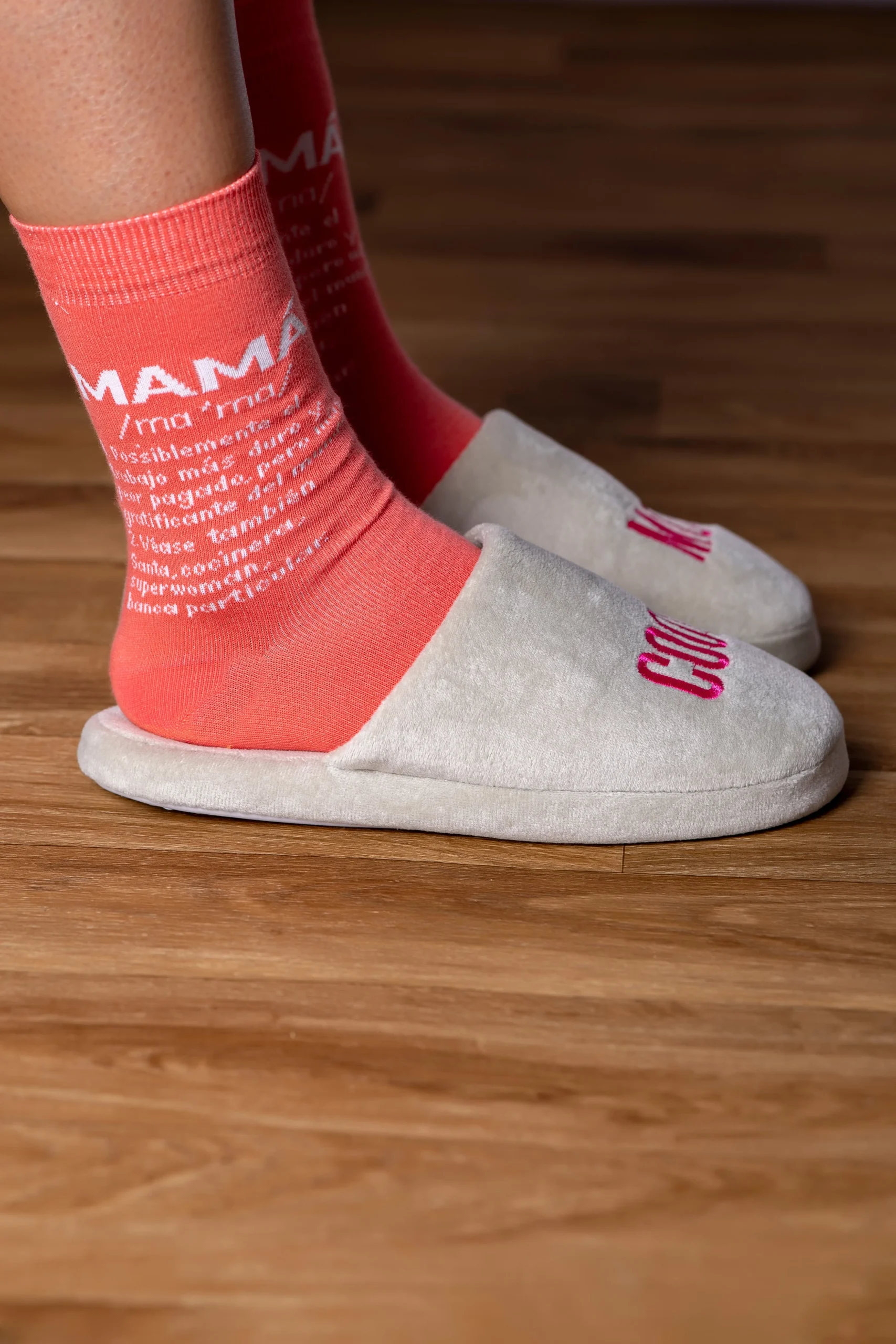 Zapatillas “Cool mom” Gris y Rosa - Imagen 6